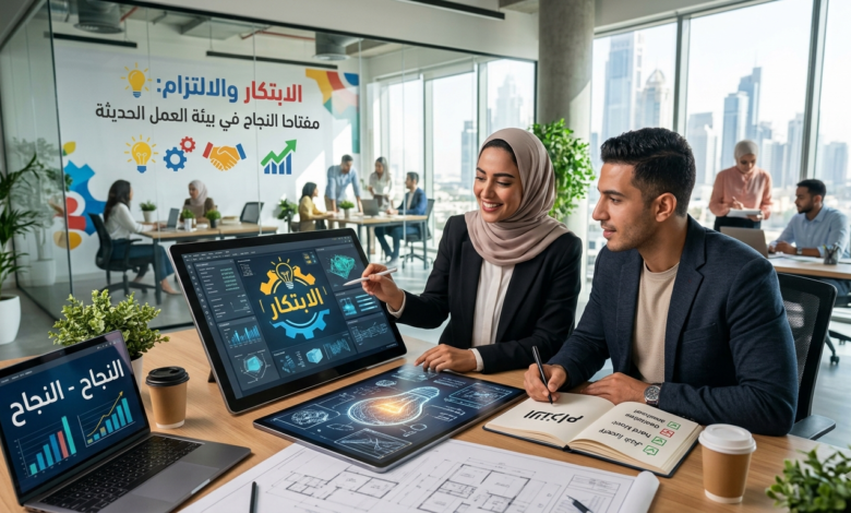 الابتكار والالتزام: مفتاحا النجاح في بيئة العمل الحديثة