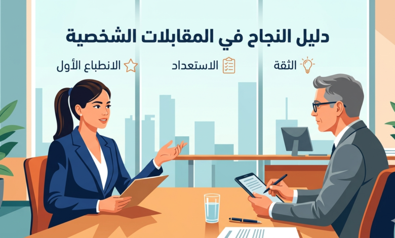 دليل النجاح في المقابلات الشخصية: من التحضير إلى التوظيف