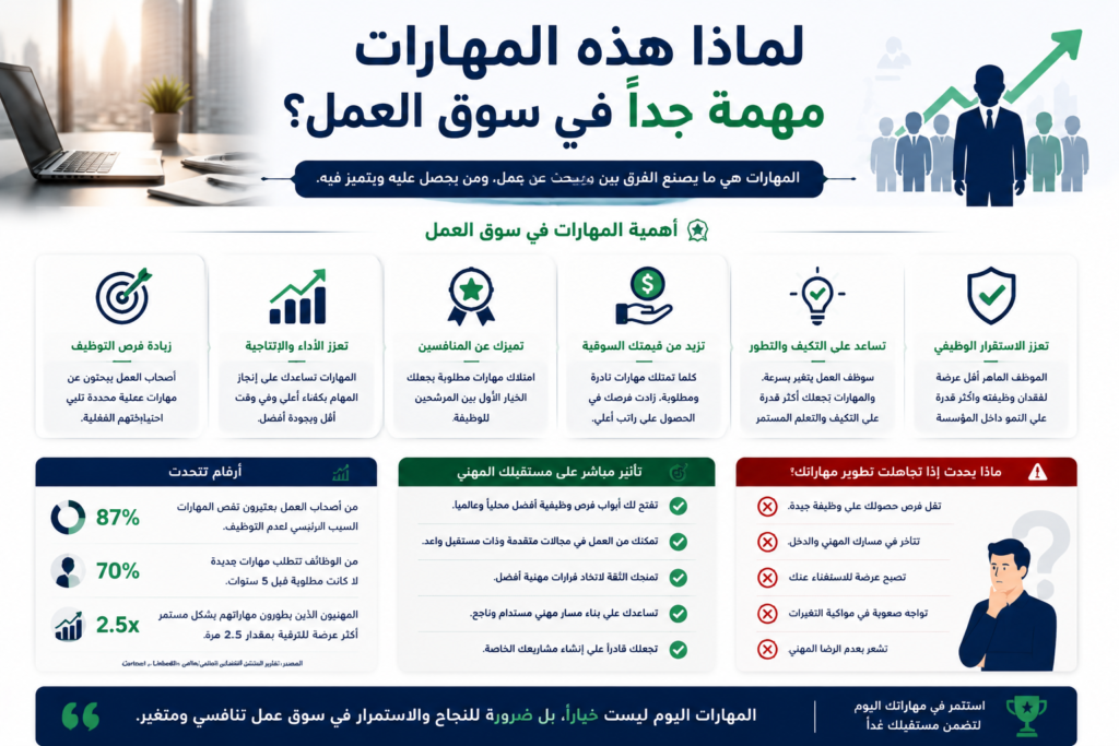 لماذا هذه المهارات مهمة جداً في سوق العمل؟