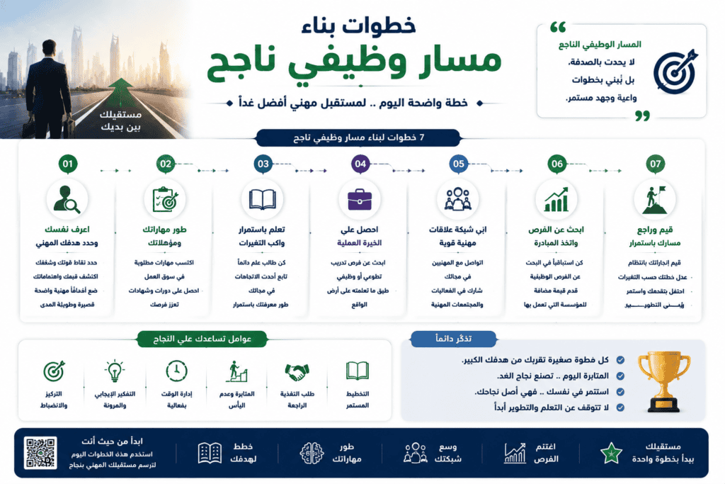 خطوات بناء مسار وظيفي ناجح
